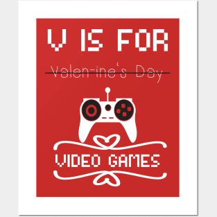 v is for video games Posters and Art